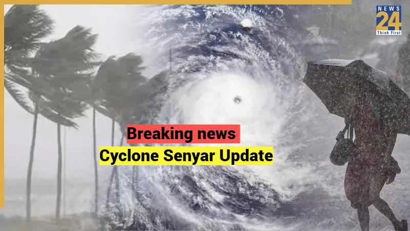 Breaking News Cyclone Senyar Update IMD Weather Forecast with Storm Image