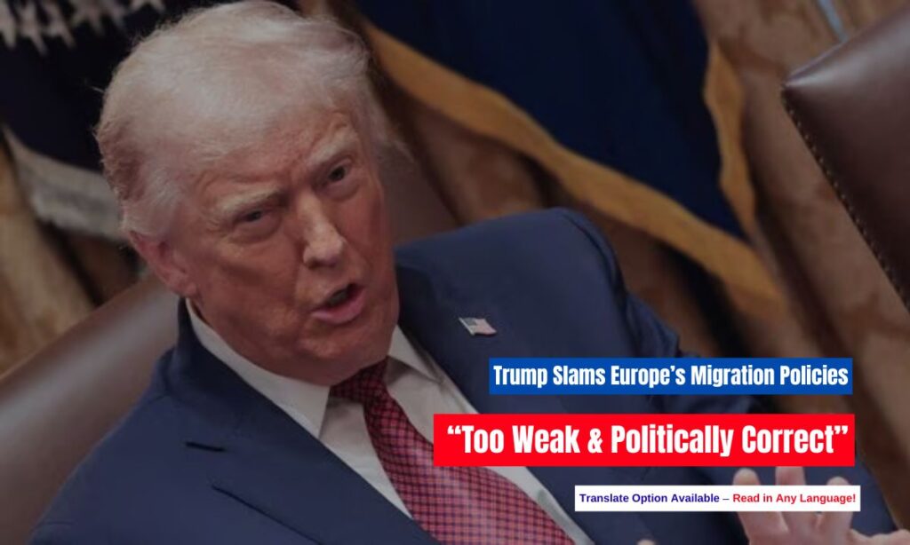Donald Trump blasts Europe’s migration policies