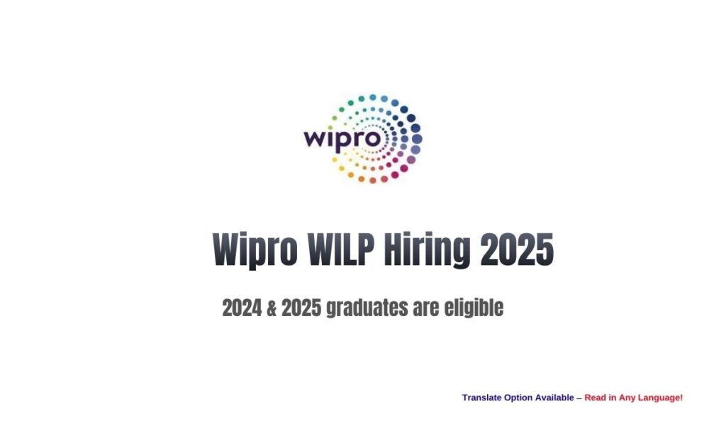Wipro WILP Hiring 2025