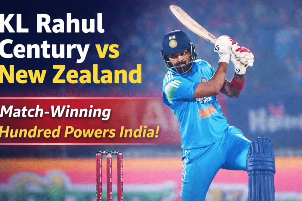 KL Rahul Century vs New Zealand