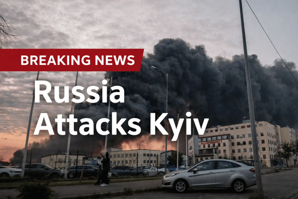 Russia Drone and Missile Attack on Kyiv