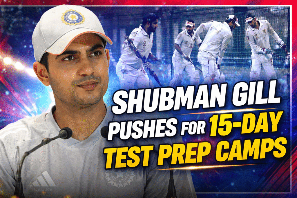 Shubman Gill Test Preparation Camps