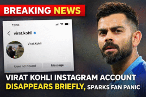 Virat Kohli Instagram Account Disappears Briefly