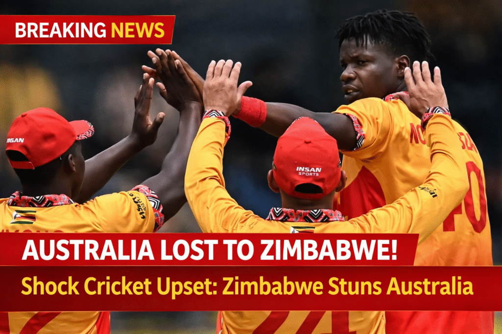 Australia Lost the Match Against Zimbabwe