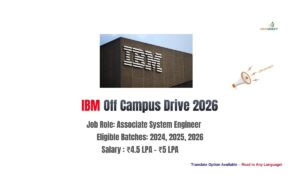 IBM Off-Campus Drive 2026