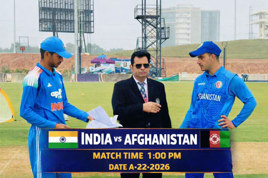 India U19 vs Afghanistan U19 Semifinal