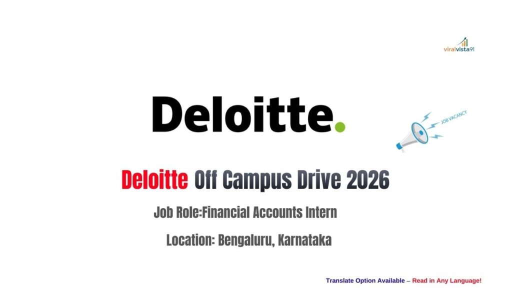 Deloitte Financial Accounts Intern