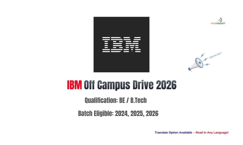 IBM Off Campus Drive 2026