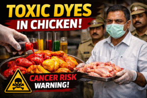 warangal chicken shops toxic dyes